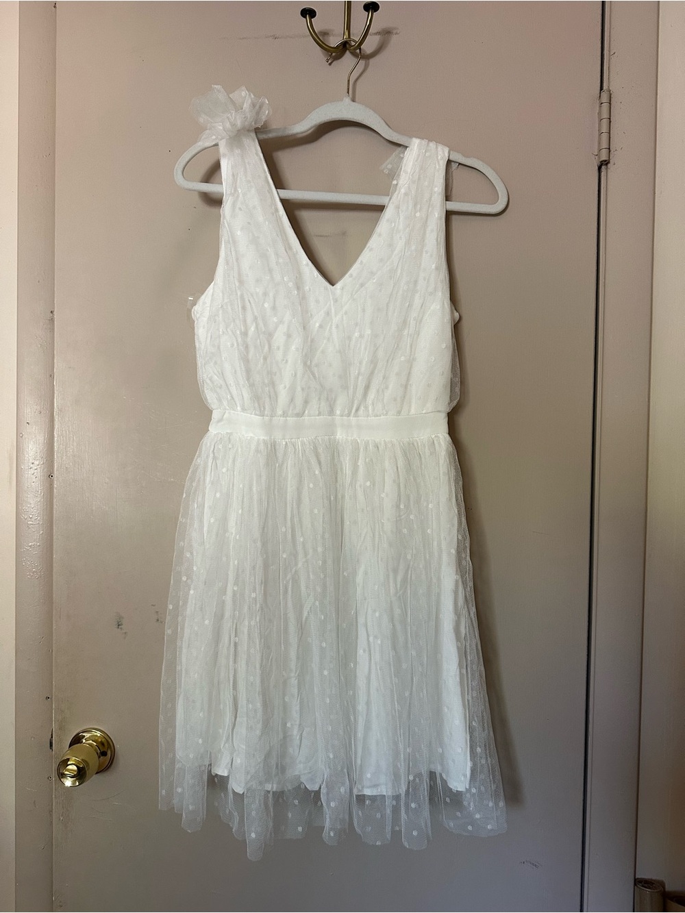 Staccato White Dress